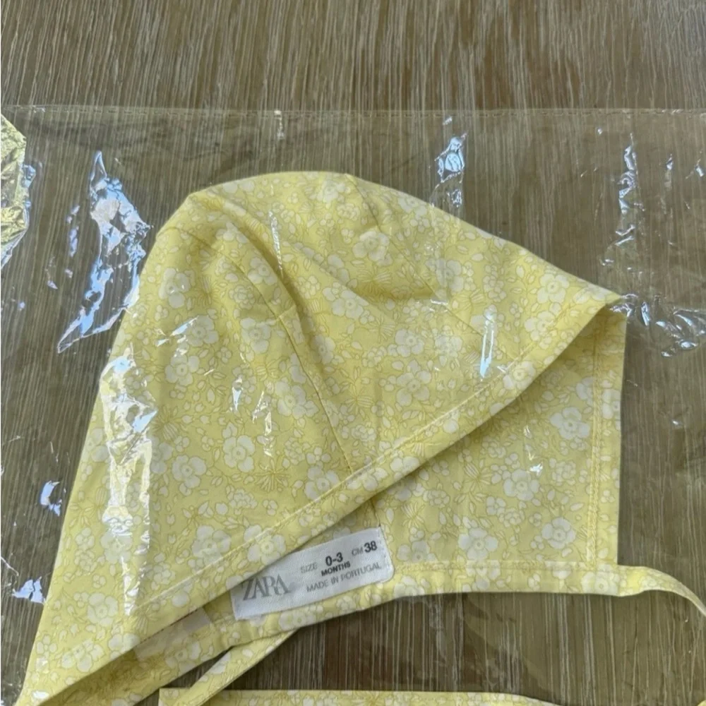 Zara Yellow Floral Kids Hat